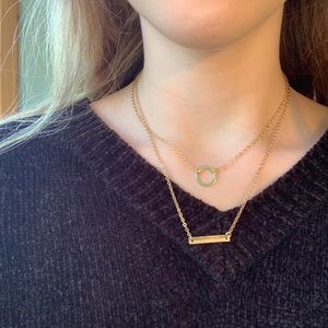 multichain minimalistic necklace